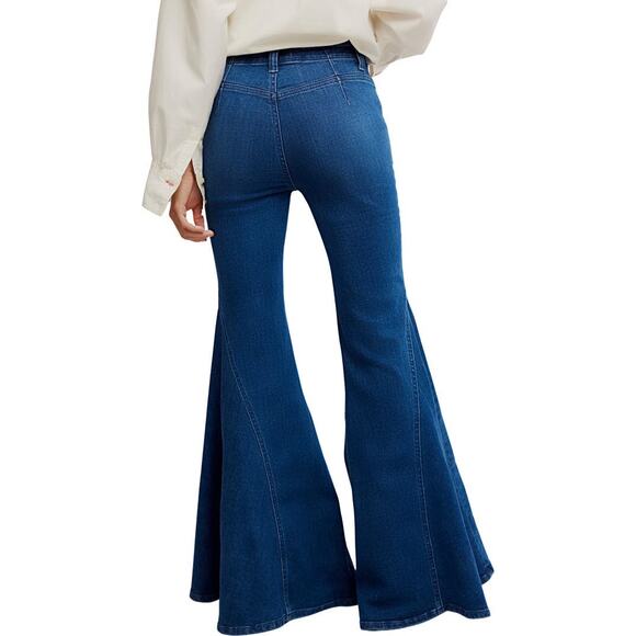MSRP $128 FREE PEOPLE Marque Flare Jeans SIZE 27 | SAME DAY SHIP or NEXT DAY - Picture 2 of 10